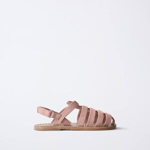 Zara Kids Blush Pink Strappy Sandals